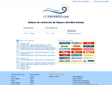 Tablet Screenshot of 321vacances.com